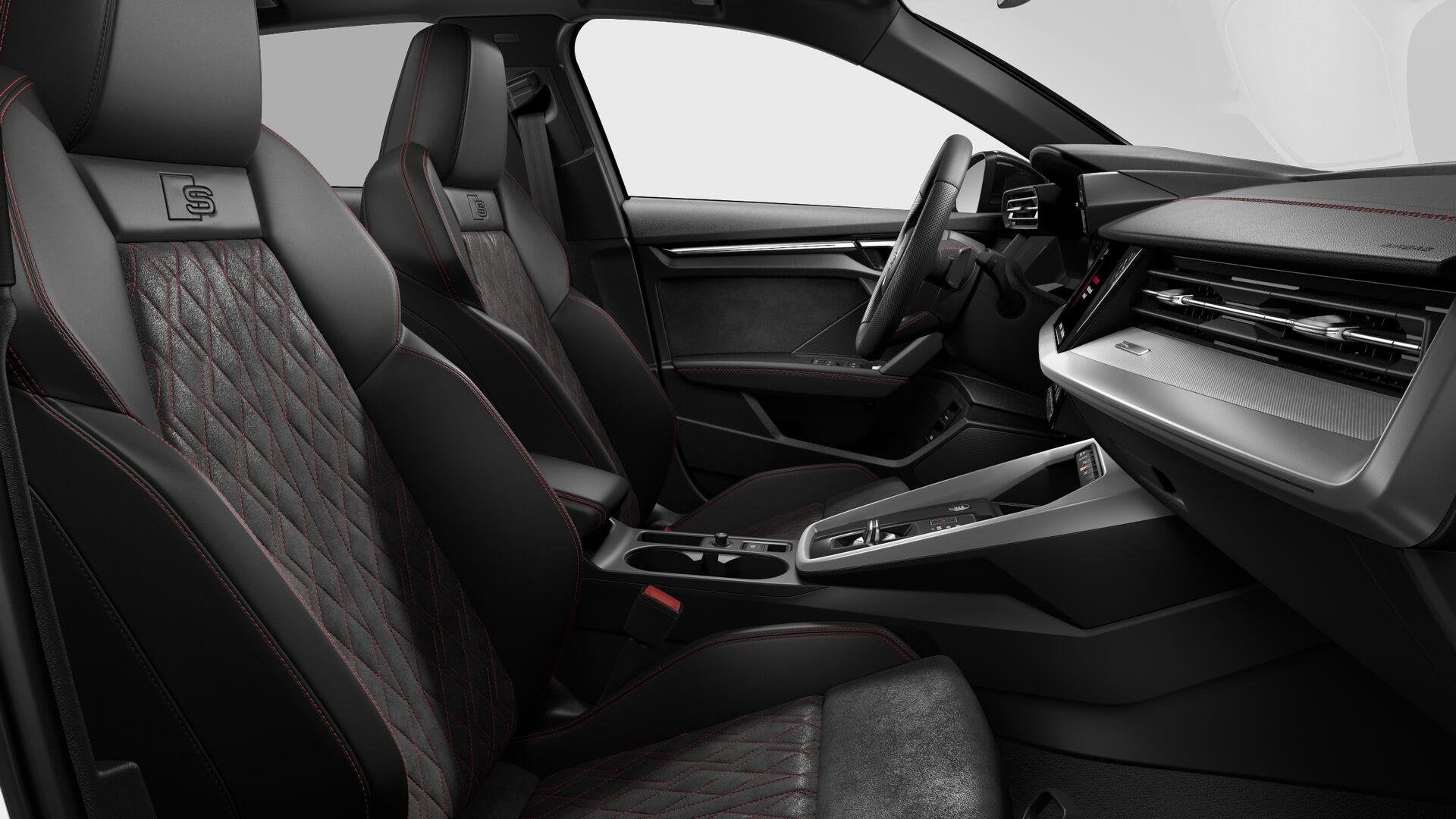 Audi A3 Sportback 45 TFSI e S edition Competition 245 PK | S, Auto's, 12 maanden, Gebruikt, 4 cilinders, Wit