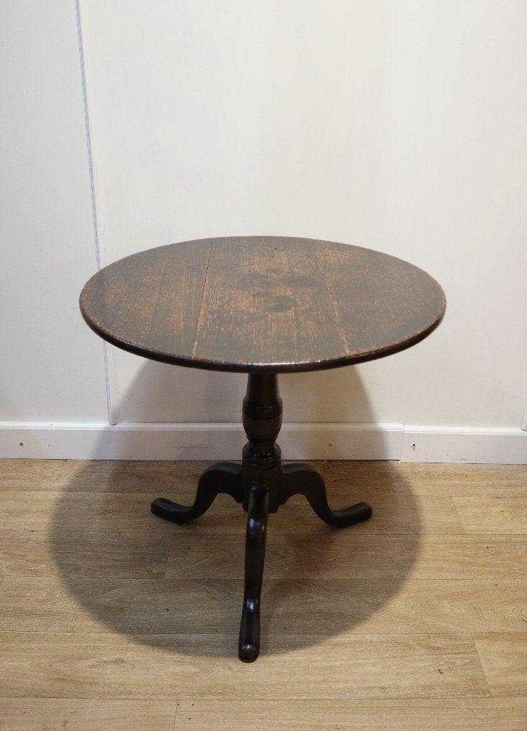 Antieke Engelse bijzettafeltje, tilttoptafel, Antiek en Kunst, Ophalen of Verzenden
