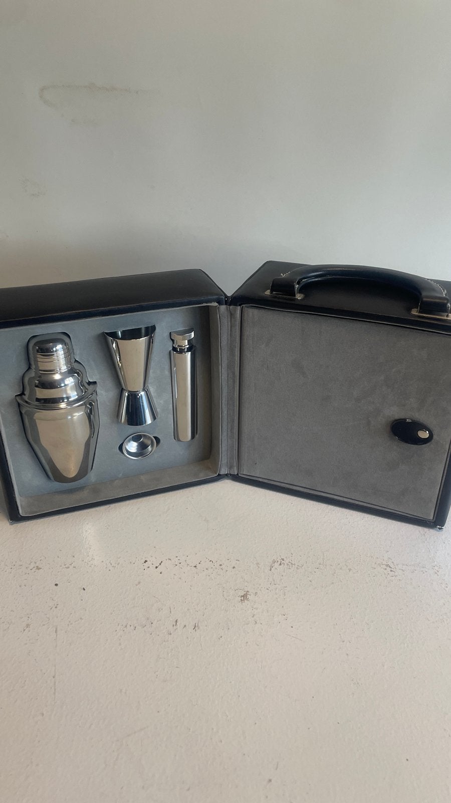Cocktail Shaker Set in Luxe Koffer - Zo goed als nieuw, Huis en Inrichting, Keuken | Keukenbenodigdheden, Overige typen, Ophalen of Verzenden