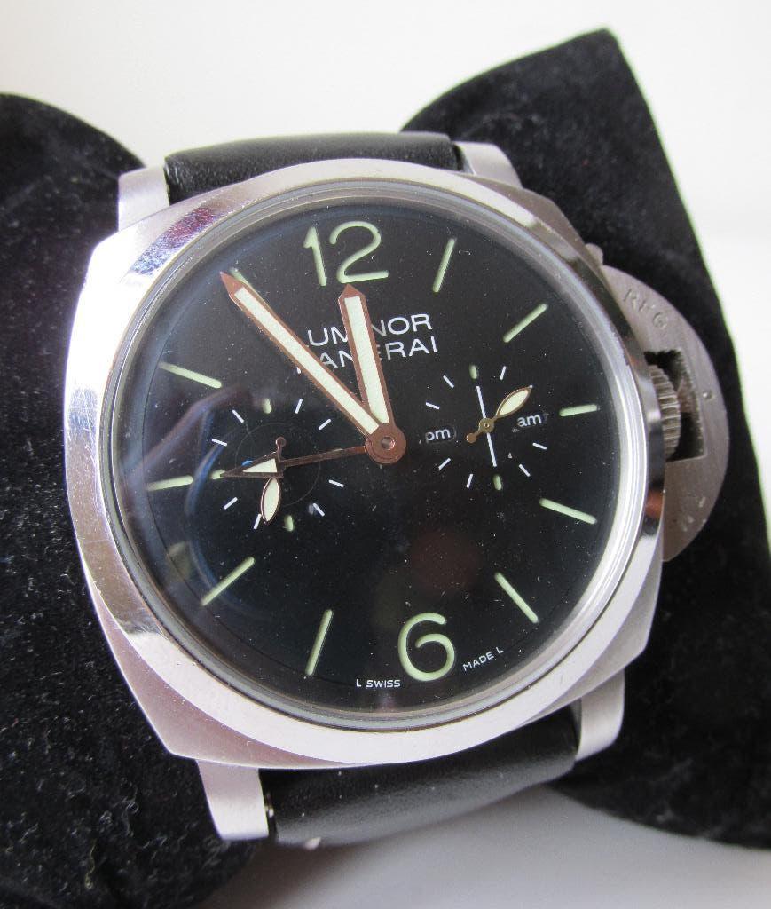 Panerai Luminor automatic OP 6756, Staal, Polshorloge, Ophalen of Verzenden, Omega