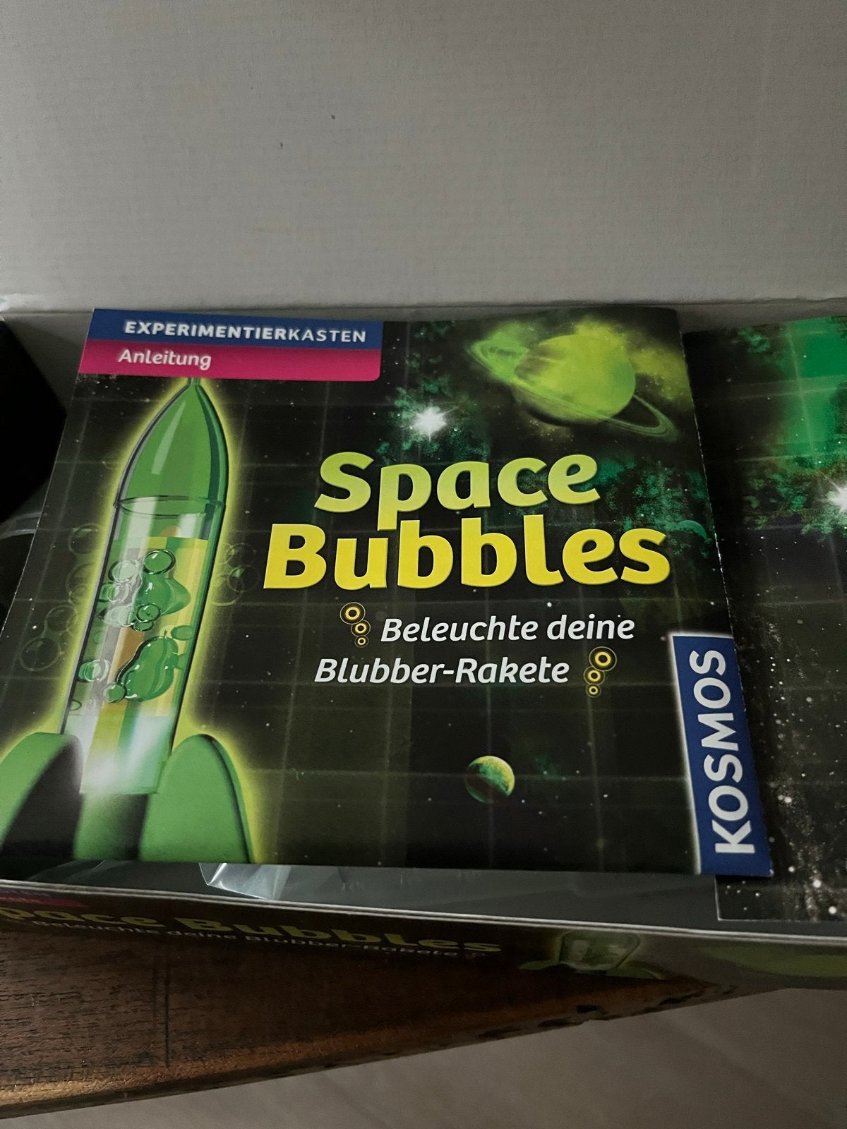 Kosmos Space Bubbles Experimenteerset - Beleuchtete Rakete, Ophalen of Verzenden, Zo goed als nieuw, Knutselen, Met licht