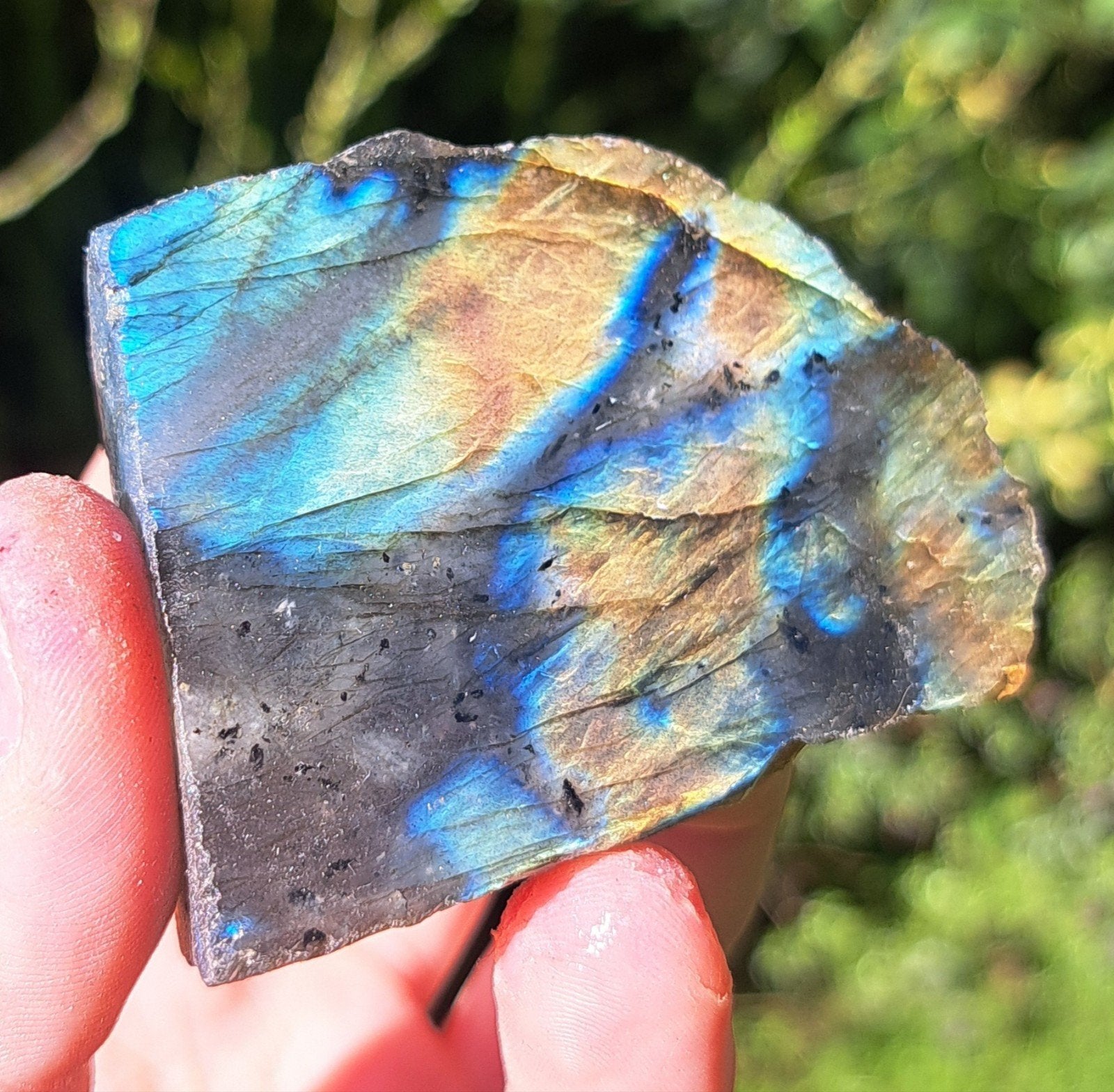 Labradoriet edelsteen kristal edelstenen natuursteen stenen, Ophalen of Verzenden