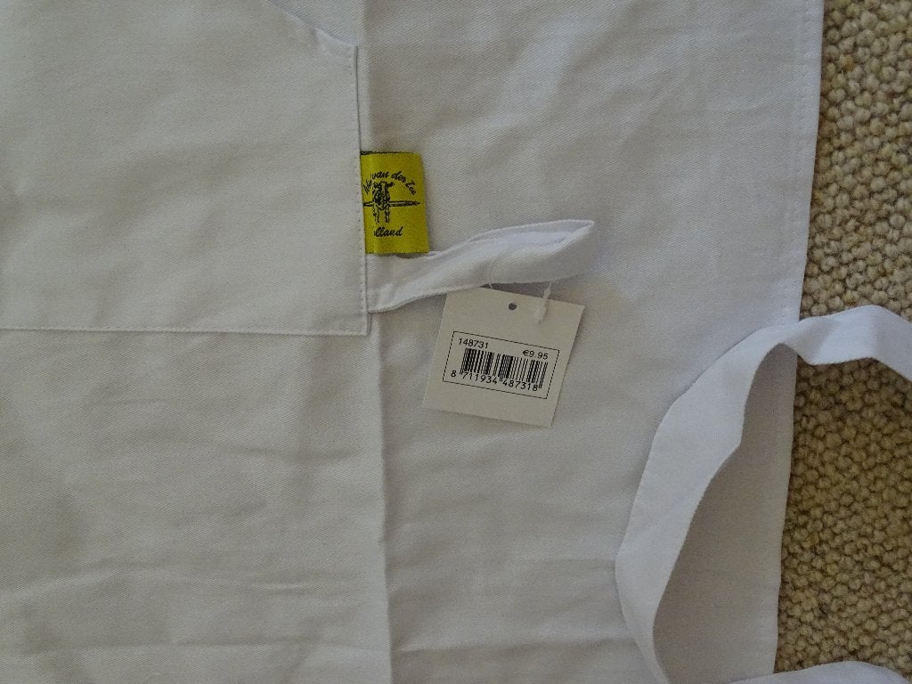 1x Schort, Wiebe van der Zee, nieuw, Wasbaar, Overige merken, Wit, Nieuw