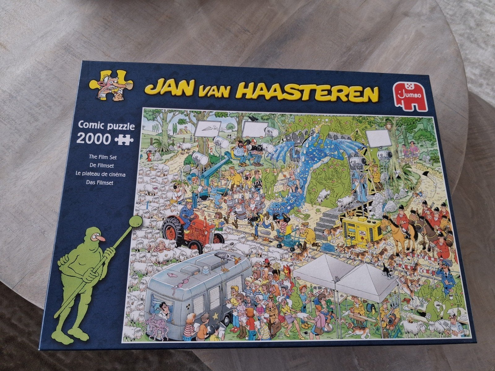 Jan van Haasteren de Filmset 2000 stukjes, Ophalen of Verzenden, Meer dan 1500 stukjes, Zo goed als nieuw, Legpuzzel