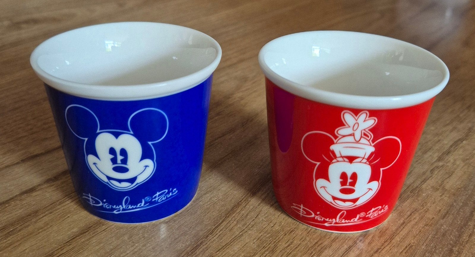 4x Mickey/Minnie mokjes Disneyland Paris, Ophalen of Verzenden, Zo goed als nieuw