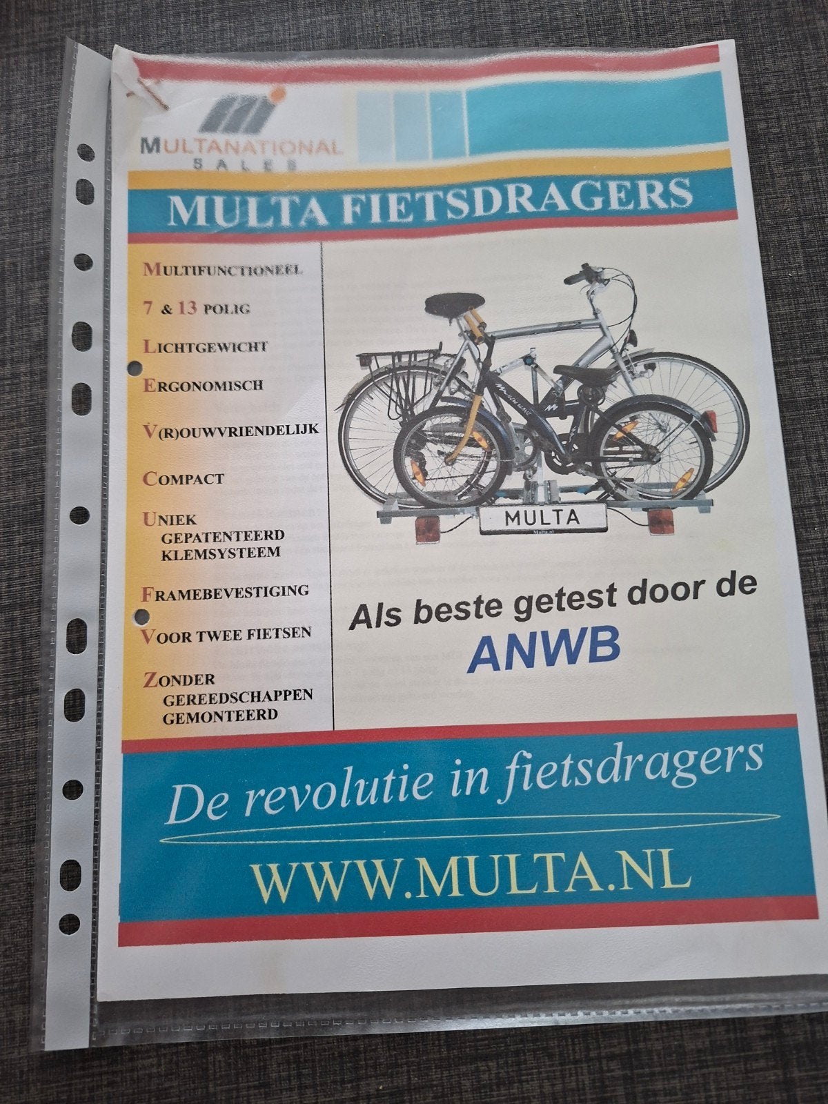 Multa fietsendrager, Auto diversen, Fietsendragers, Ophalen, Trekhaakdrager
