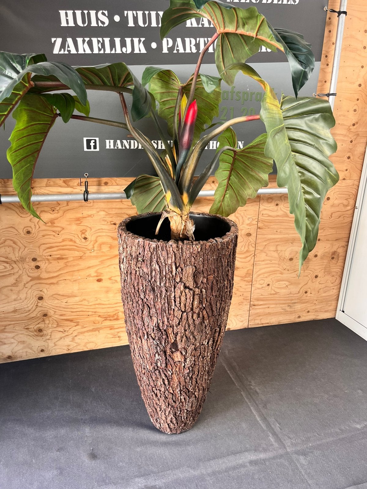 Bosca Vase Bark (111 cm hoog), Ophalen, Overige materialen, Bruin, 111 cm