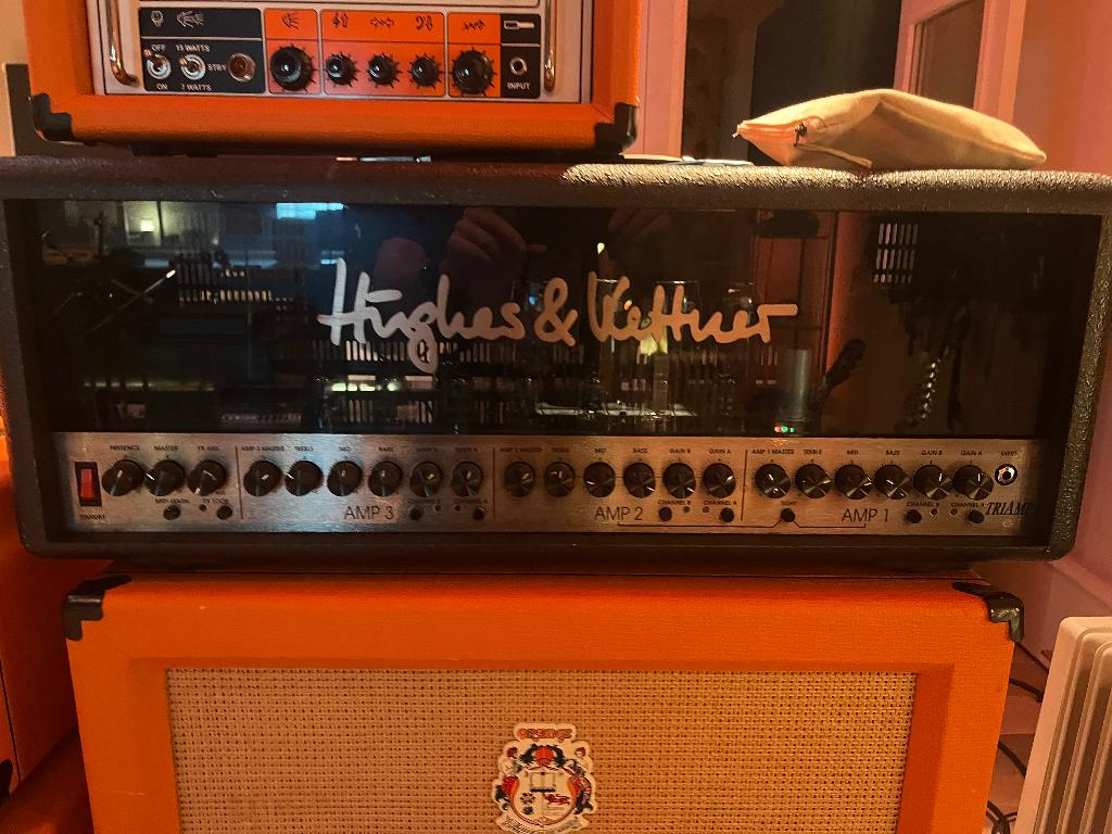 Hughes & Kettner 100W TriAmp buizenversterker, Ophalen, Gebruikt, Gitaar, 100 watt of meer