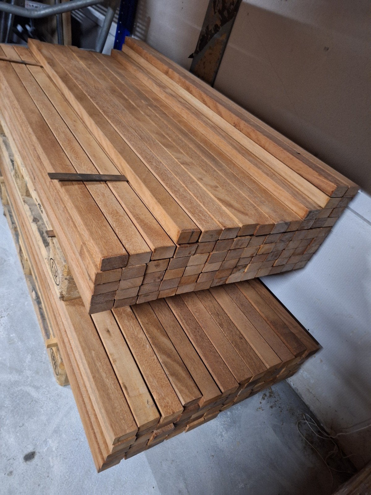 hardhout regels 60x35 mm geschaafd 155 cm lang, Ophalen, Nieuw, Hardhout, Minder dan 180 cm
