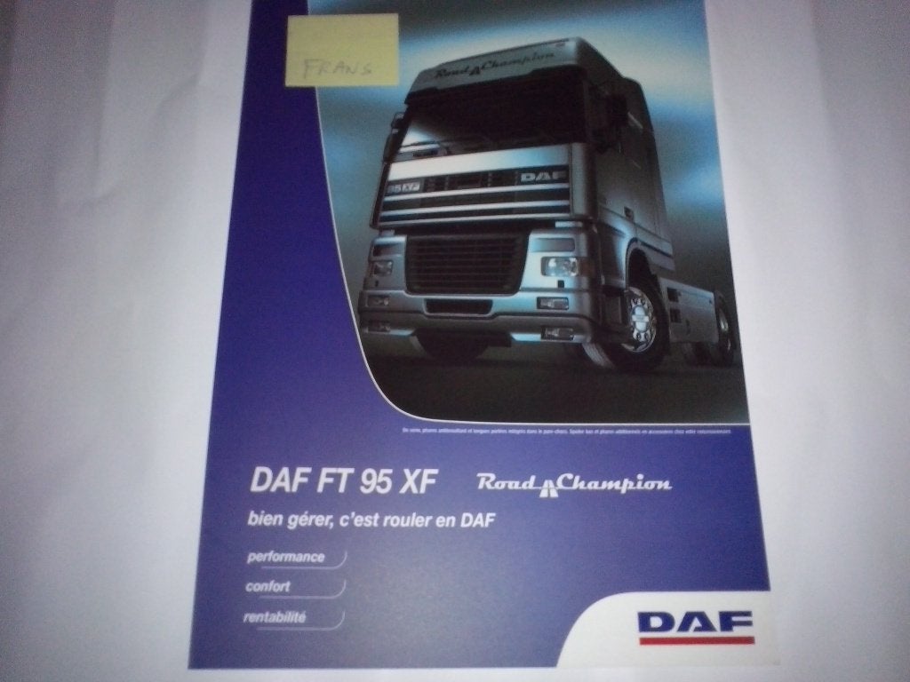 5x DAF 95XF + 95 XF Super Space Cab SSC brochures folders, Ophalen of Verzenden, Zo goed als nieuw, Overige merken
