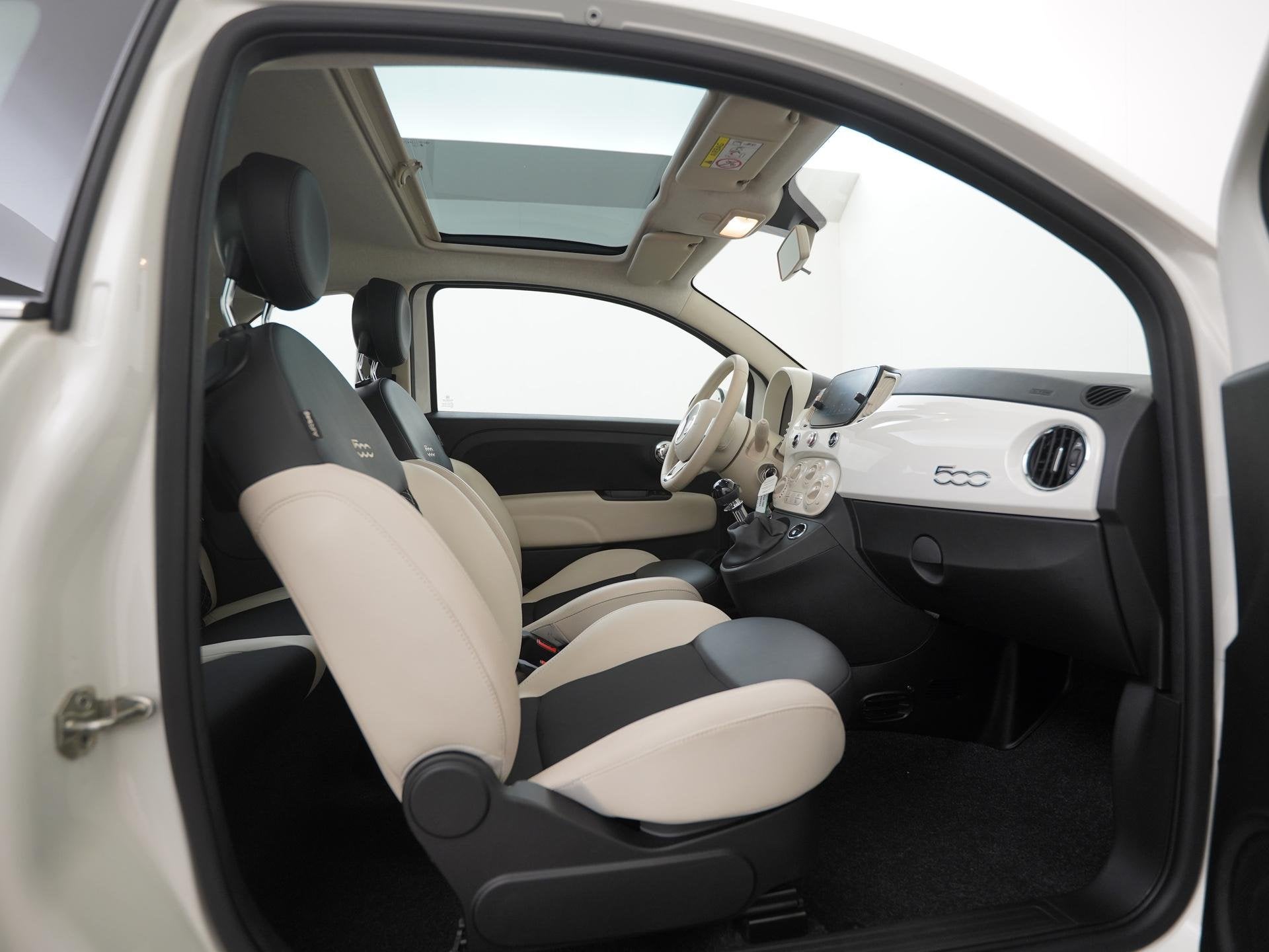 Fiat 500 1.0 Hybrid Dolcevita | Panoramadak | Zondag Open!, 12 maanden, Stof, Gebruikt, Euro 6