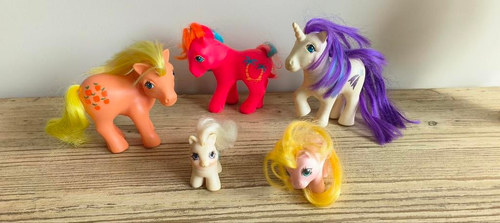 Set van 5 My Little Pony figuren - Vintage speelgoed, Ophalen of Verzenden, Gebruikt, Meisje
