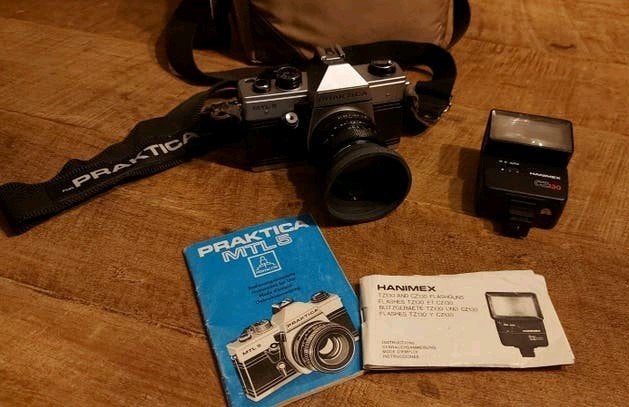 Praktica MTL 5 Spiegelreflexcamera met Pentacon lens, Ophalen of Verzenden, Gebruikt, Spiegelreflex, Overige Merken