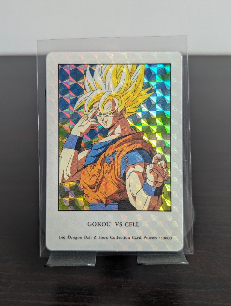 Dragonball Z - Gokou vs Cell 146 - Hero Collection - 2000, Ophalen of Verzenden, Zo goed als nieuw, Losse kaart, Foil