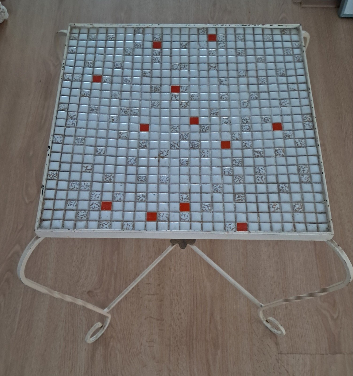 Bijzettafeltje vintage, Ophalen, Gebruikt, Rechthoekig, Minder dan 55 cm