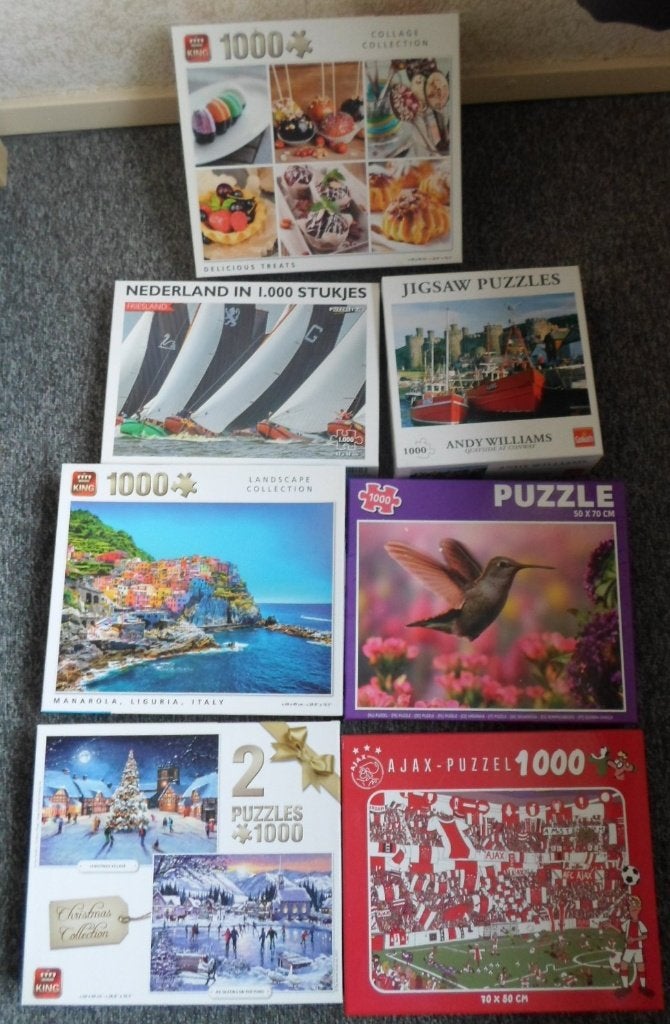 Puzzelvariatie gratis, Hobby en Vrije tijd, Ophalen, 500 t/m 1500 stukjes, Gebruikt