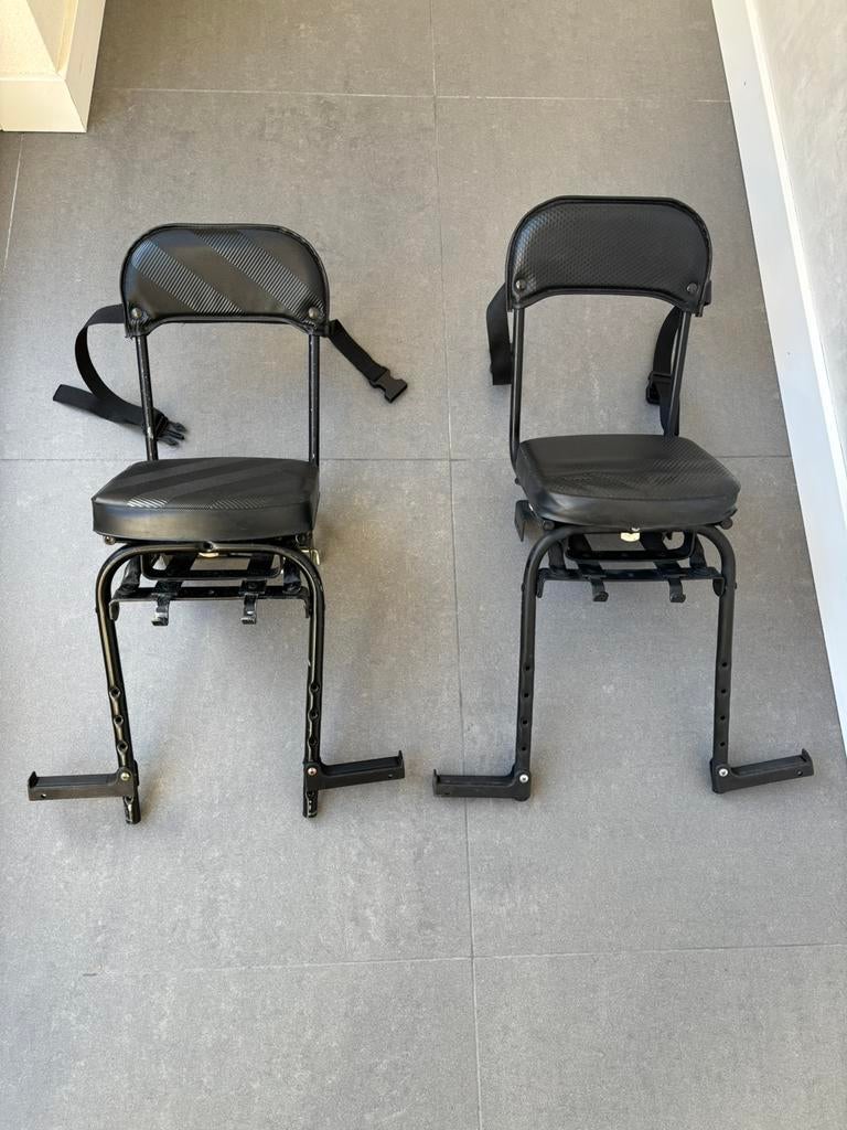 2x GMG fietsstoeltje, Ophalen, Achterzitje, Voetsteuntjes