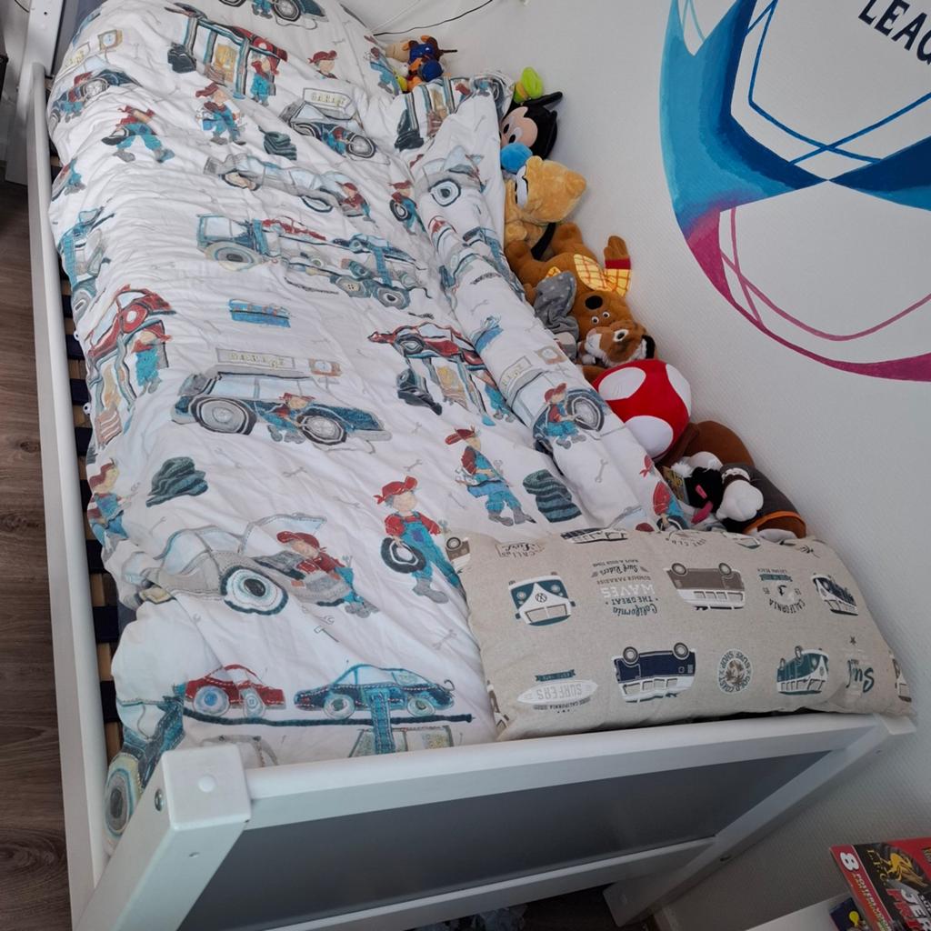 Eenpersoonsbed met lattenbodem (90x200 cm), Ophalen, 85 tot 100 cm, Gebruikt, Lattenbodem