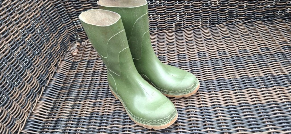 Groene halfhoge kaplaarzen maat 42., Ophalen of Verzenden, Gebruikt, Dames, Laarzen
