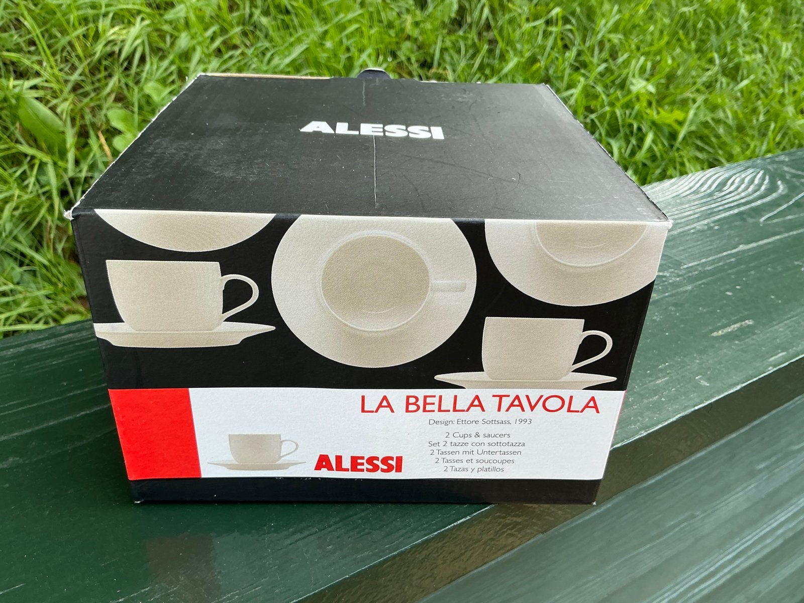 Alessi La Bella Tavola Kop en Schotel Set (2 stuks), Overige merken, Nieuw, Ophalen of Verzenden, Modern