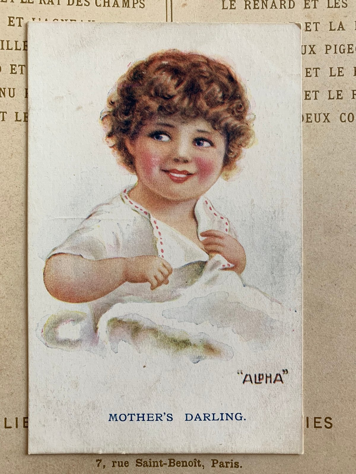 Mother’s Darling (VG), Ophalen of Verzenden, Voor 1920, Ongelopen, Kinderen