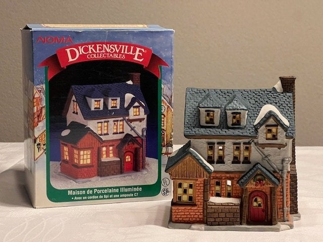 "Noma" Dickensville Porcelain Lighted House 1996, Ophalen of Verzenden, Zo goed als nieuw