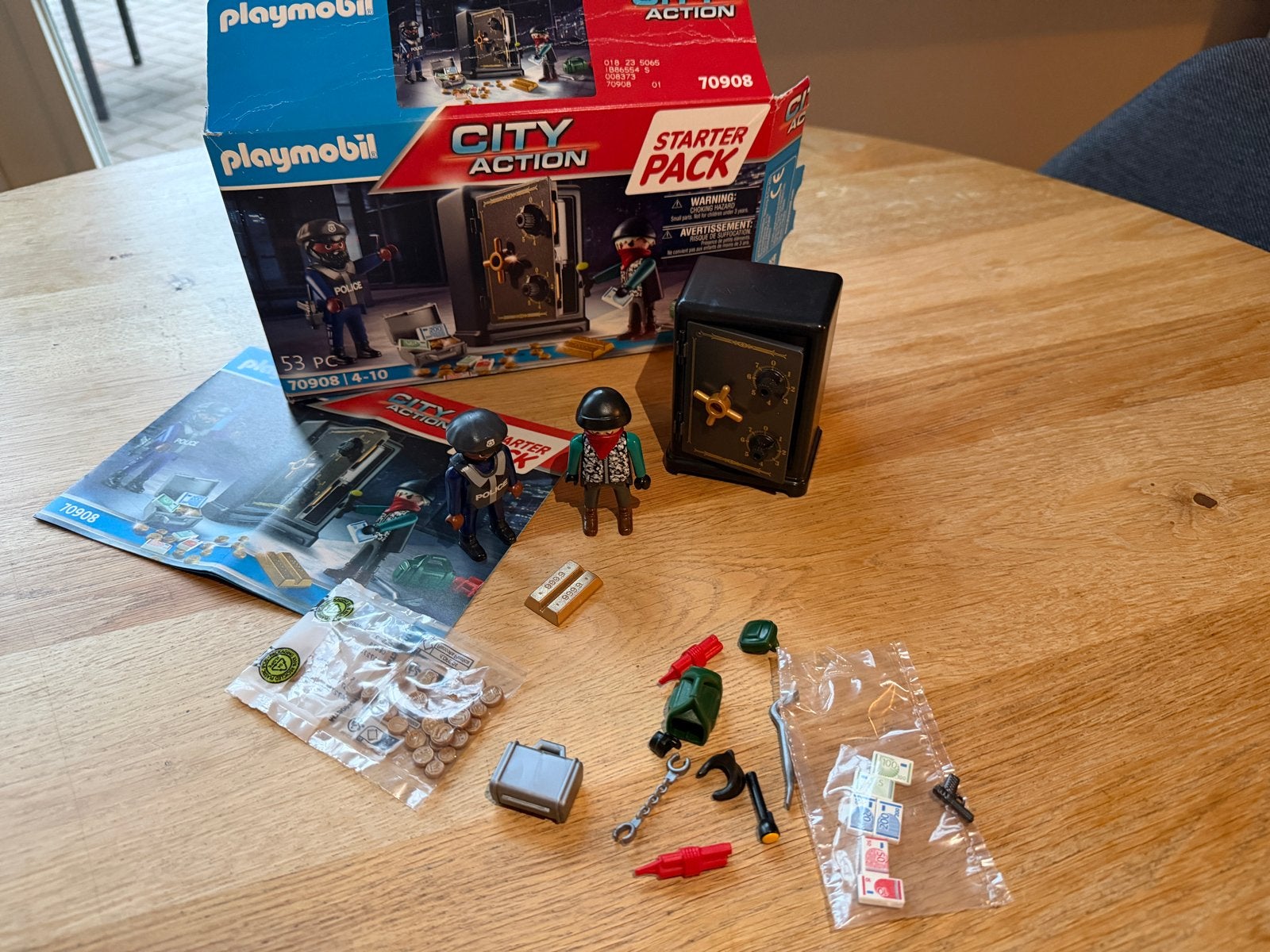 Playmobil City Action Kluisoverval - 70908, Gebruikt, Complete set, Overige typen, Ophalen of Verzenden