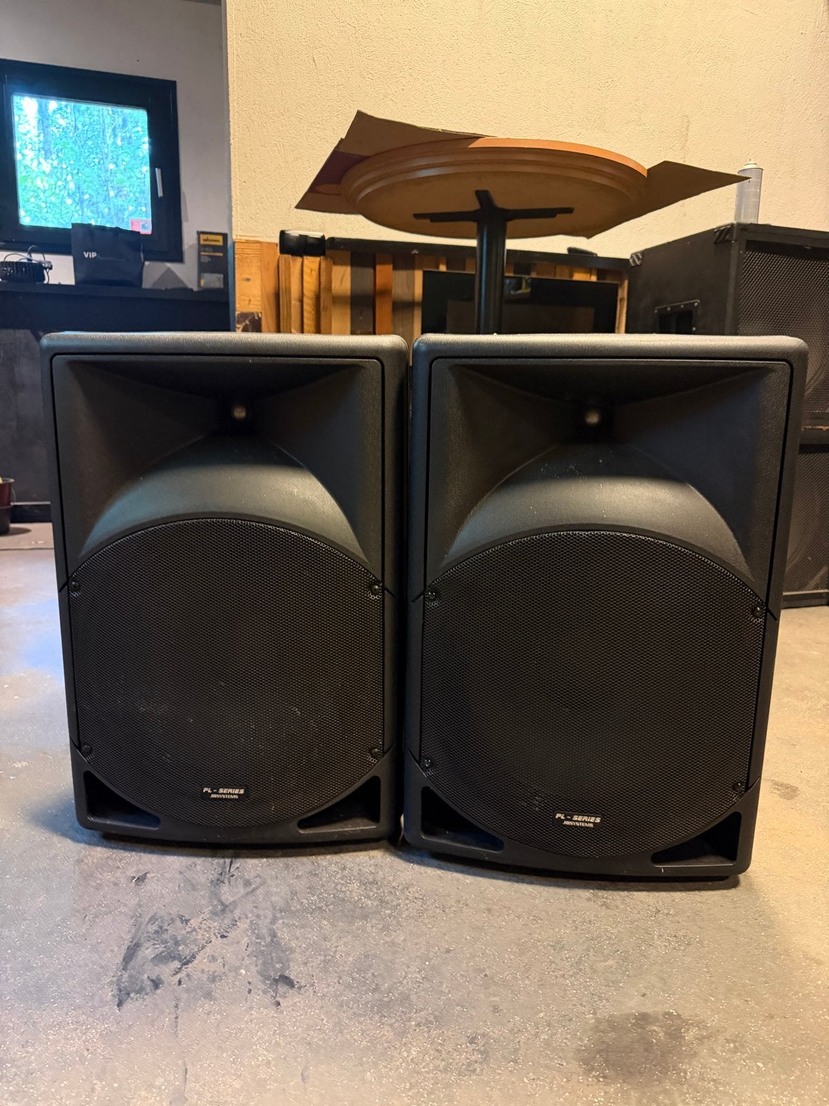 JB Systems PL-15 speakerset - 1 defect, Audio, Tv en Foto, Speakerset, Niet werkend, Ophalen, 150 watt of meer