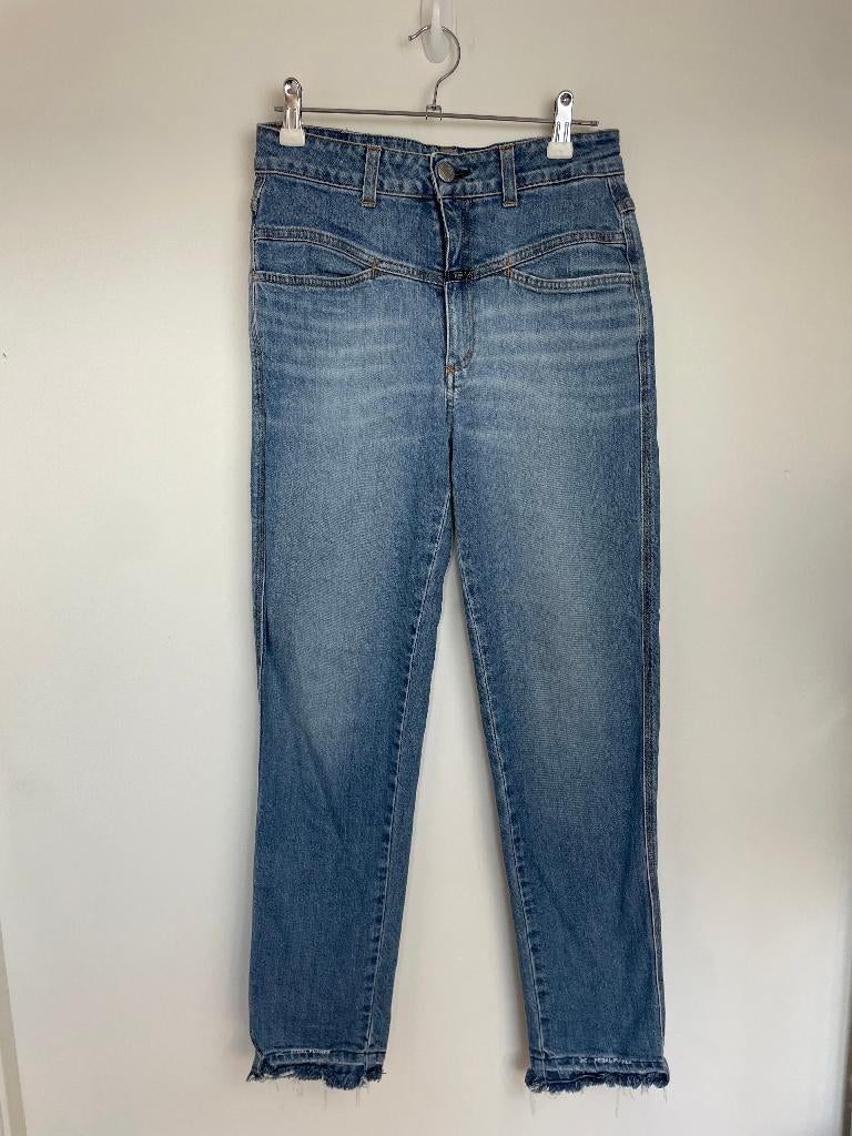 Closed Pedal Pusher jeans blauw gerafelde zomen IT 42 / 36, Blauw, Closed, Zo goed als nieuw, Straßenbahnring 6 20251 Hamburg Deutschland