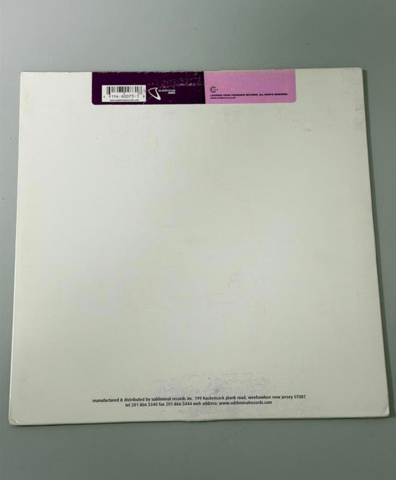 Par-T-One I’m So Crazy 12” House Vinyl Subliminal electronic, Ophalen of Verzenden, Zo goed als nieuw, 12 inch