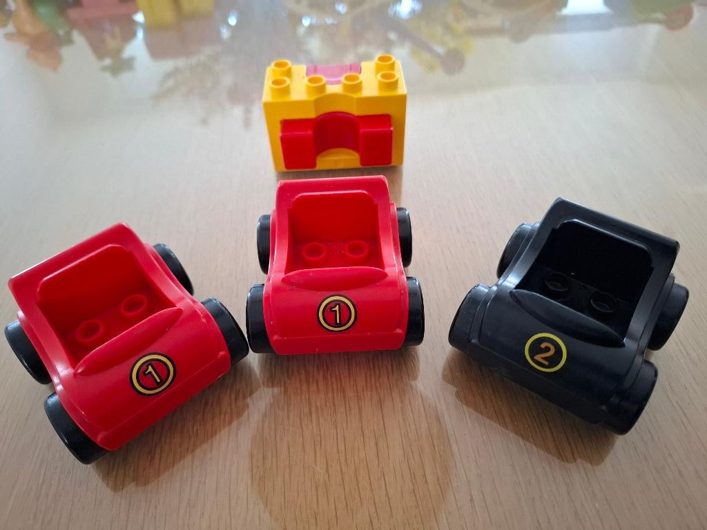 Duplo raceauto met lanceerblok, Ophalen, Gebruikt, Duplo