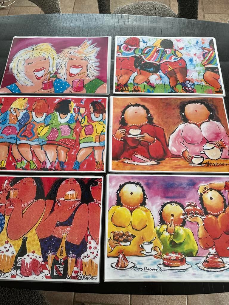 Diverse placemats met vrolijke afbeeldingen, Huis en Inrichting, Keuken | Textiel, Ophalen of Verzenden, Nieuw, Placemat