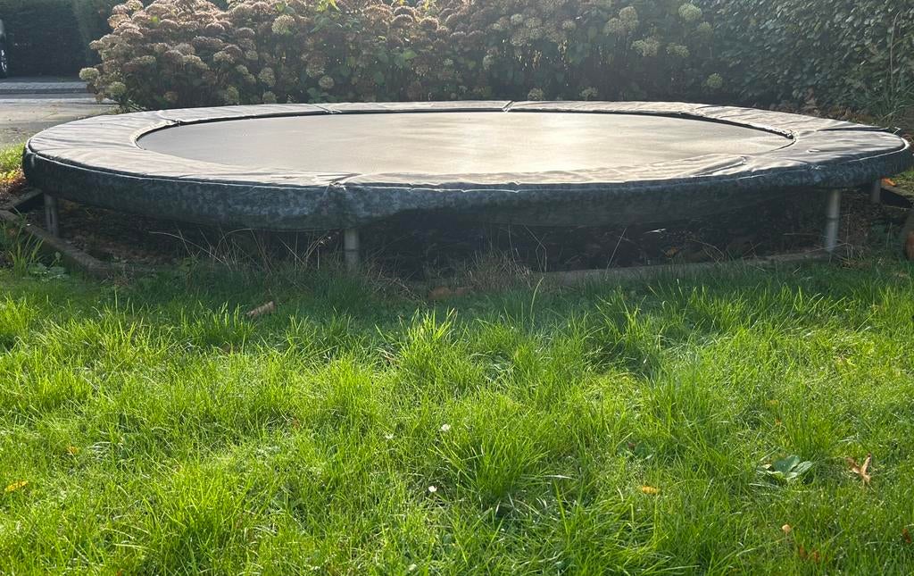 Trampoline 360-366cm, het  doek is net nieuw, Ophalen, Zo goed als nieuw