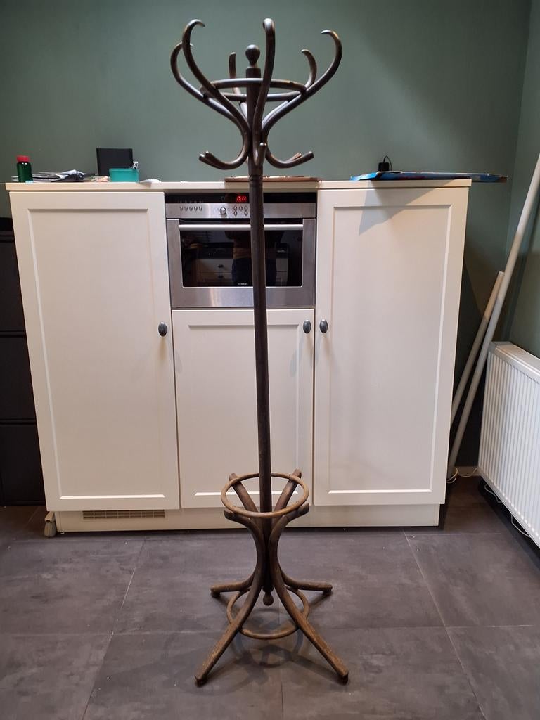 Klassieke Thonet kapstok, massief hout, Huis en Inrichting, Woonaccessoires | Kapstokken, Ophalen, Gebruikt, Staande kapstok, 150 tot 200 cm