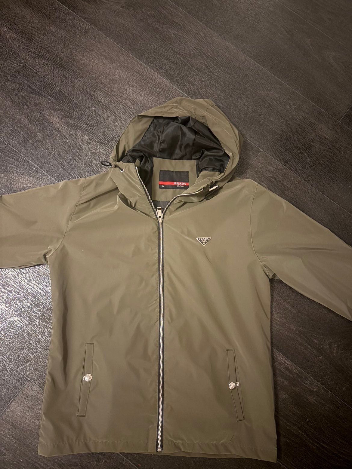Prada jas/vest orgineel maat M, Ophalen of Verzenden, Zo goed als nieuw, Maat 48/50 (M), Groen