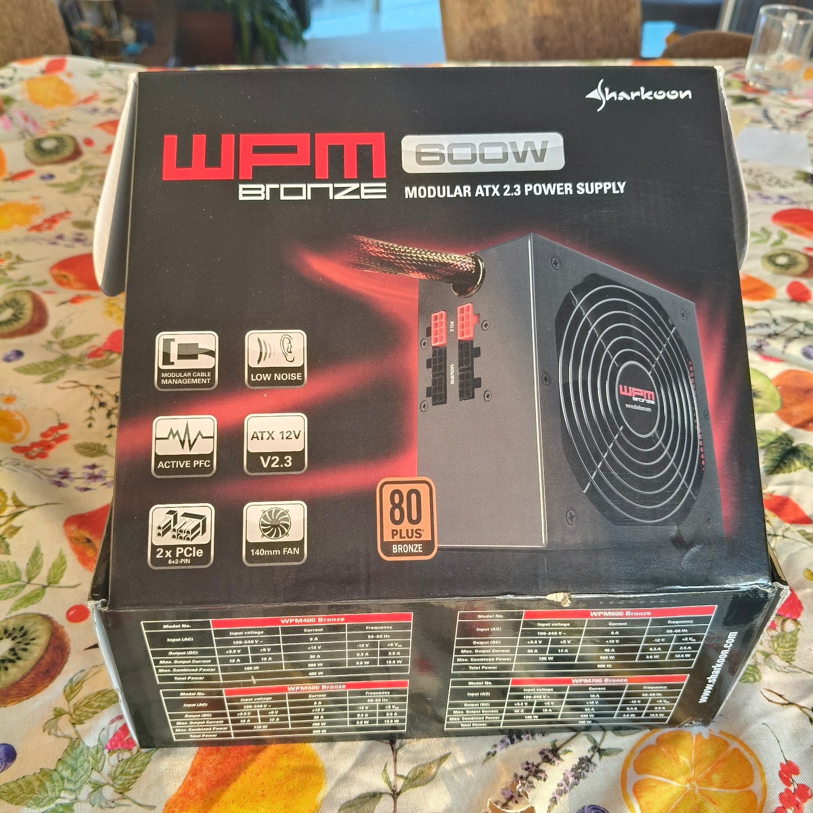 Sharkoon WPM Bronze 600W Modulaire Voeding, Computers en Software, Interne voedingen, Ophalen, Nieuw