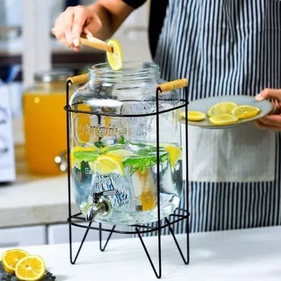 Dispenser - Drankendispenser - Glazen Drankendispenser - 8L, Corvance B.V., Verzenden, Nieuw, Corvancebol@gmail.com
