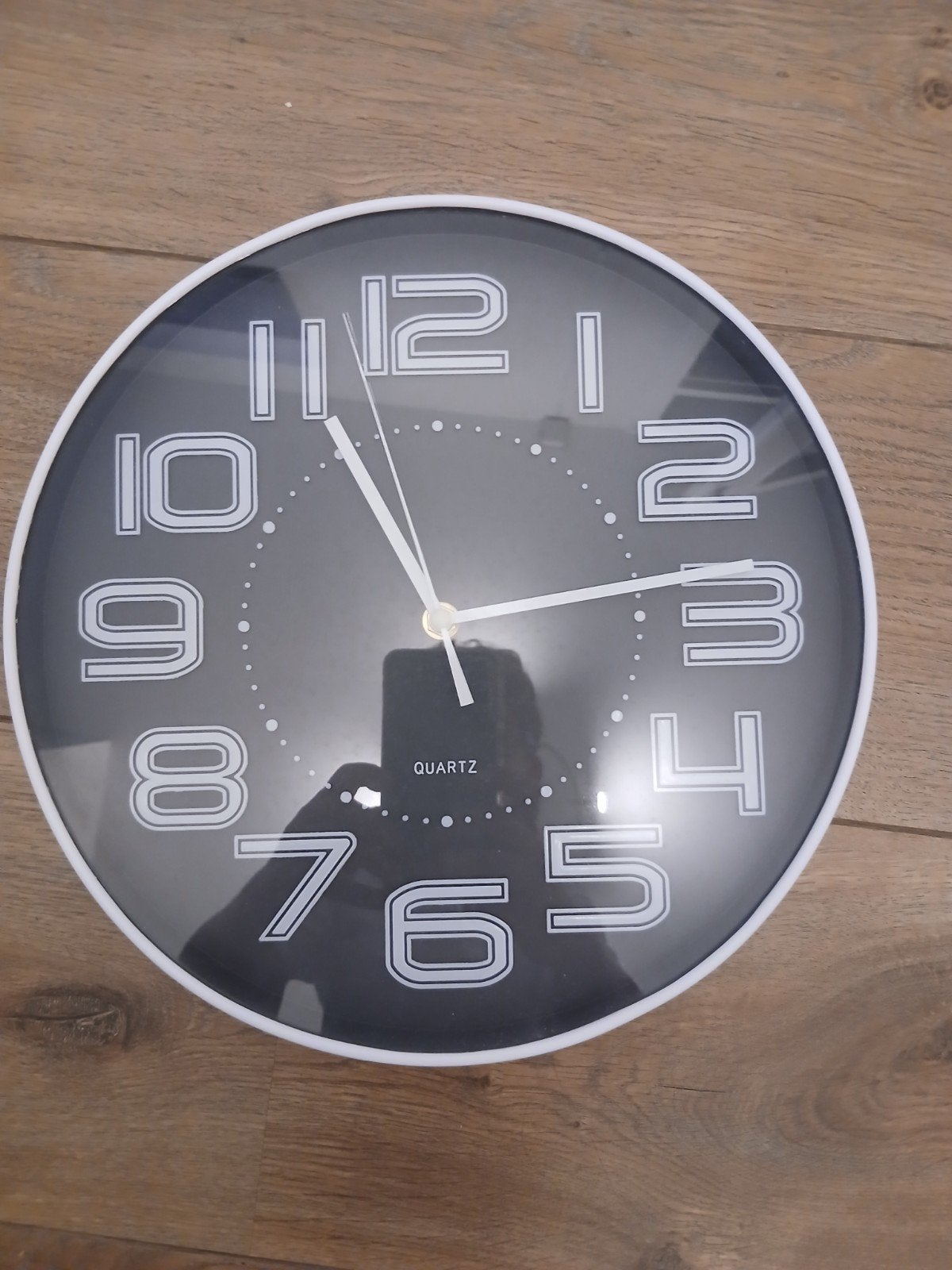 Wandklok, Ophalen, Wandklok, Grijs, Analoog