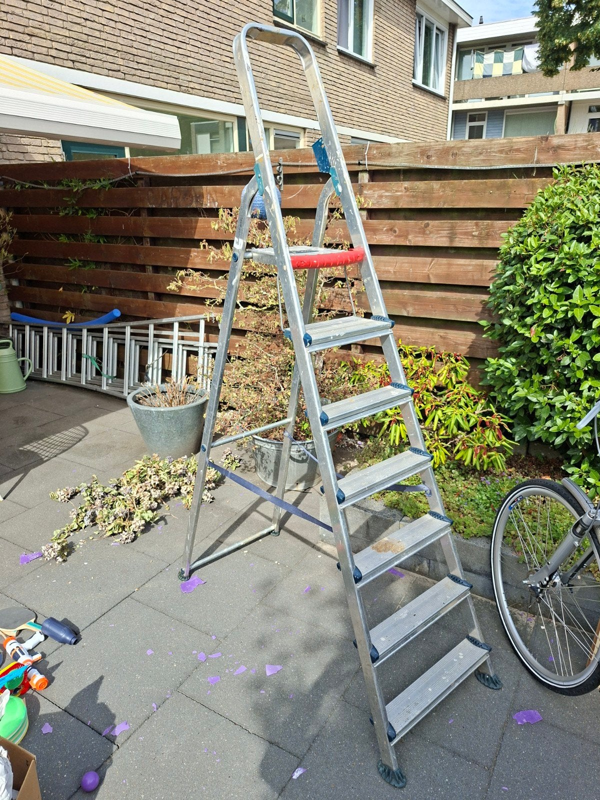Altrex huishoudtrap - 6 treden, Doe-het-zelf en Verbouw, Ladders en Trappen, Ophalen
