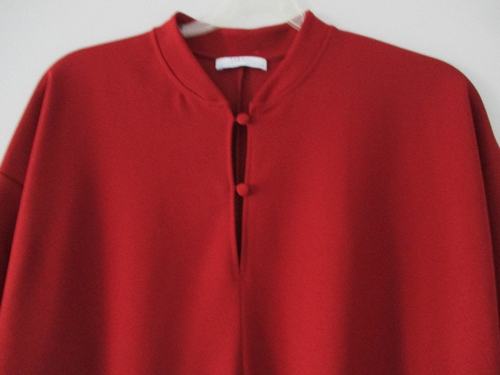 ZARA bordeaux rode midi jurk M, Kleding | Dames, Maat 38/40 (M), Verzenden, Zara, Zo goed als nieuw