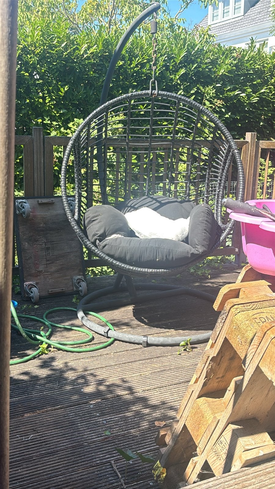 Tuin hangstoel van Karwei, Ophalen, Gebruikt, Wicker