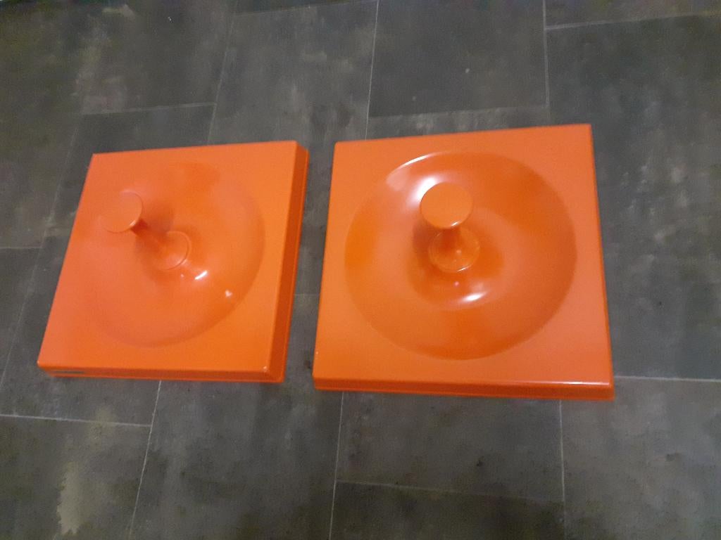Schönbuch jaren 70 design wandkapstok oranje space age retro, Wandkapstok, Kunststof, Gebruikt, ?