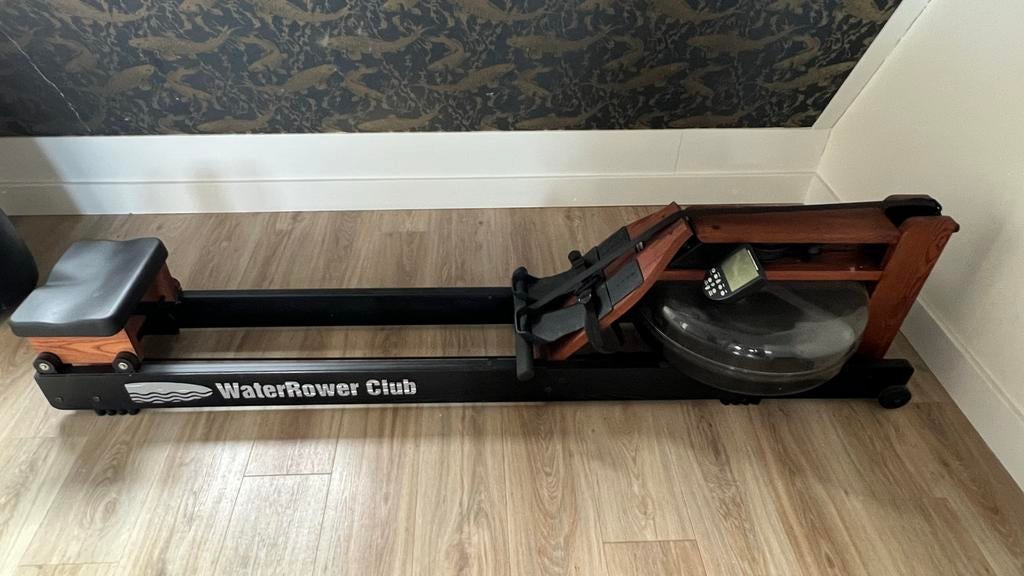 WaterRower Club Roeimachine met S4 monitor - Donker Hout, Ophalen, Zo goed als nieuw