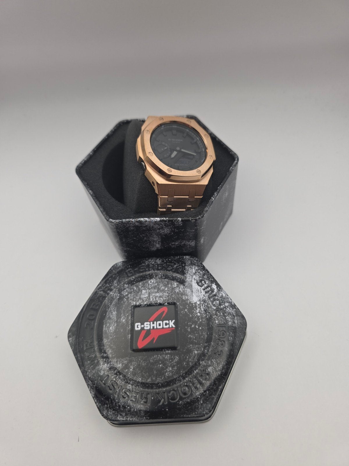 Casio G-Shock GA-2100 Custom Zwart/Rosé gold, Ophalen of Verzenden, Nieuw, Casio G-Shock
