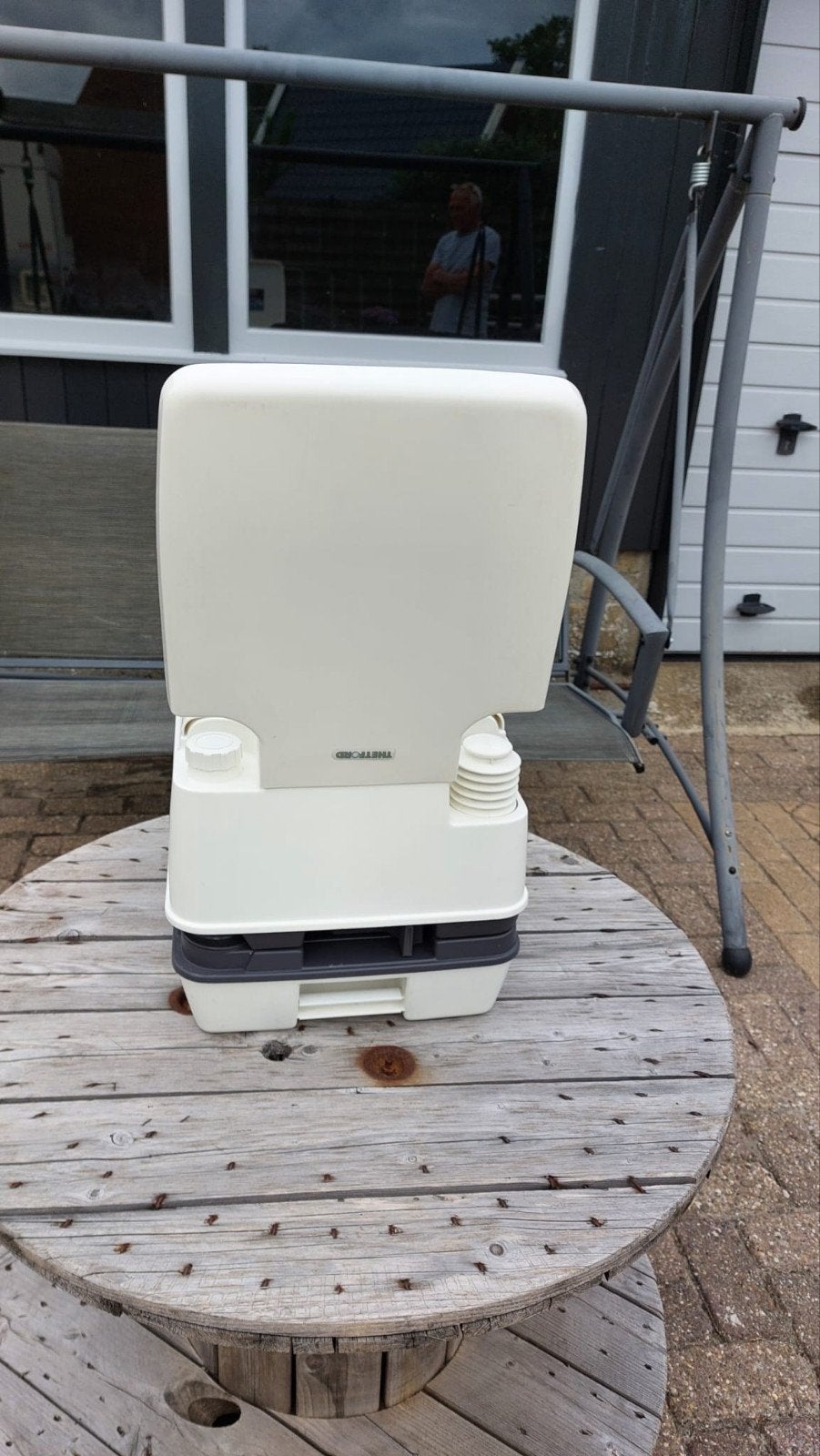 Thetford Porta Potti 345 draagbaar toilet, Caravans en Kamperen, Ophalen, Gebruikt