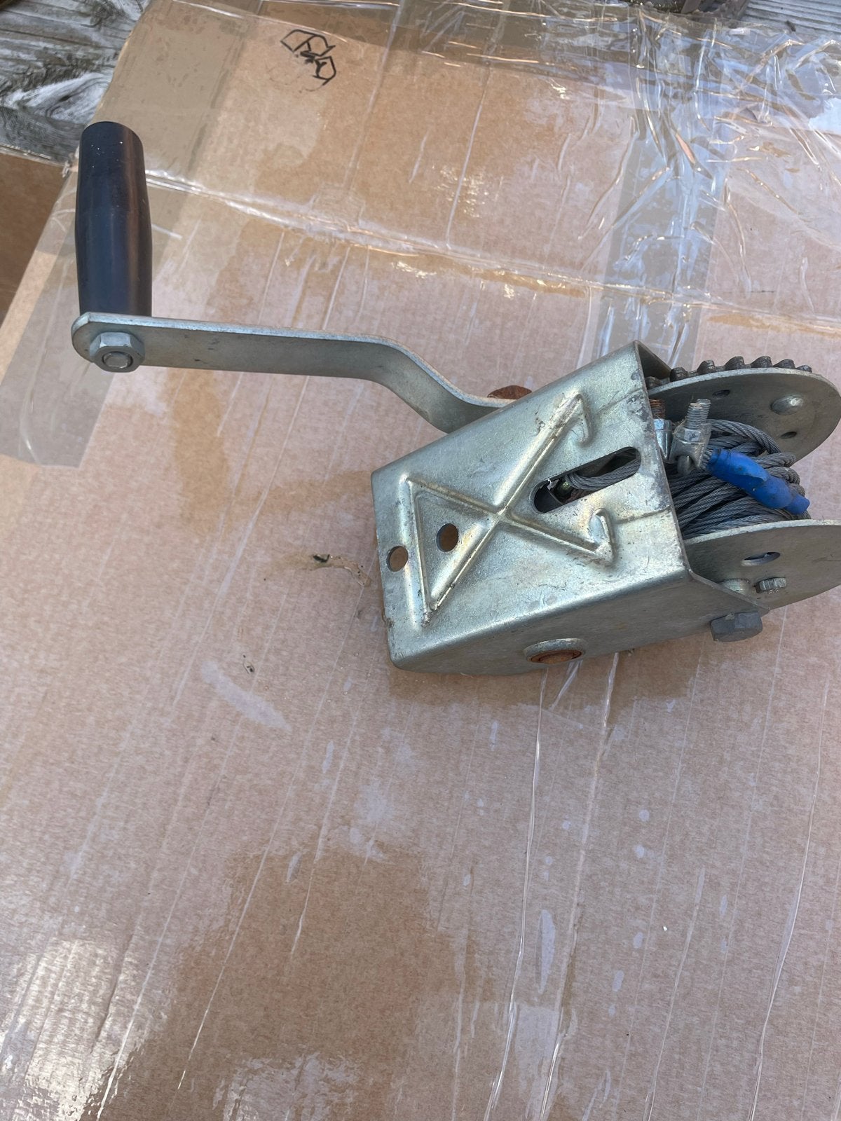 Handlier met staalkabel, Ophalen of Verzenden, Gebruikt, Handmatig