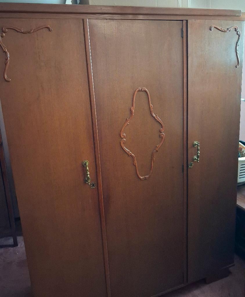 Louis XV Kleding Linnen Garderobe Frans Chateau Rococo Kast, Ophalen
