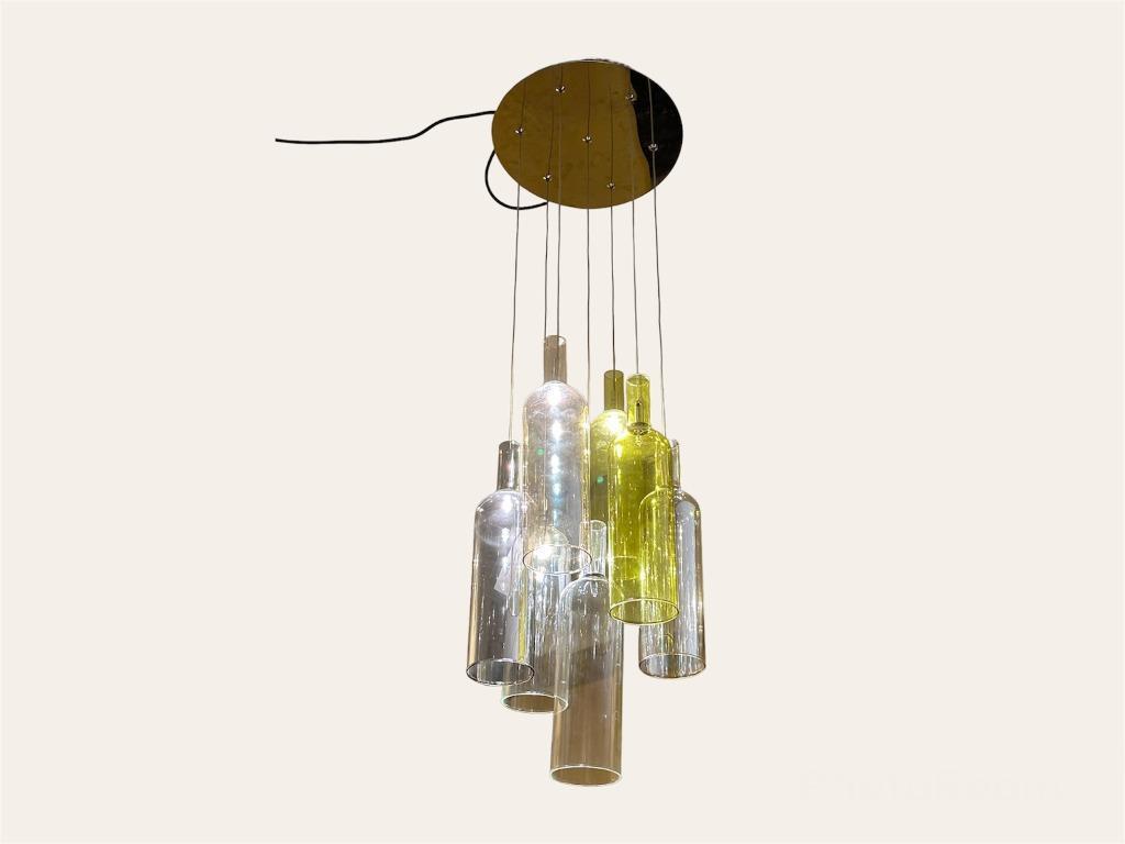 Tomasucci 7 Lights Chandelier Bottles bij TheReSales, Ophalen of Verzenden, Zo goed als nieuw, Glas, Minder dan 50 cm