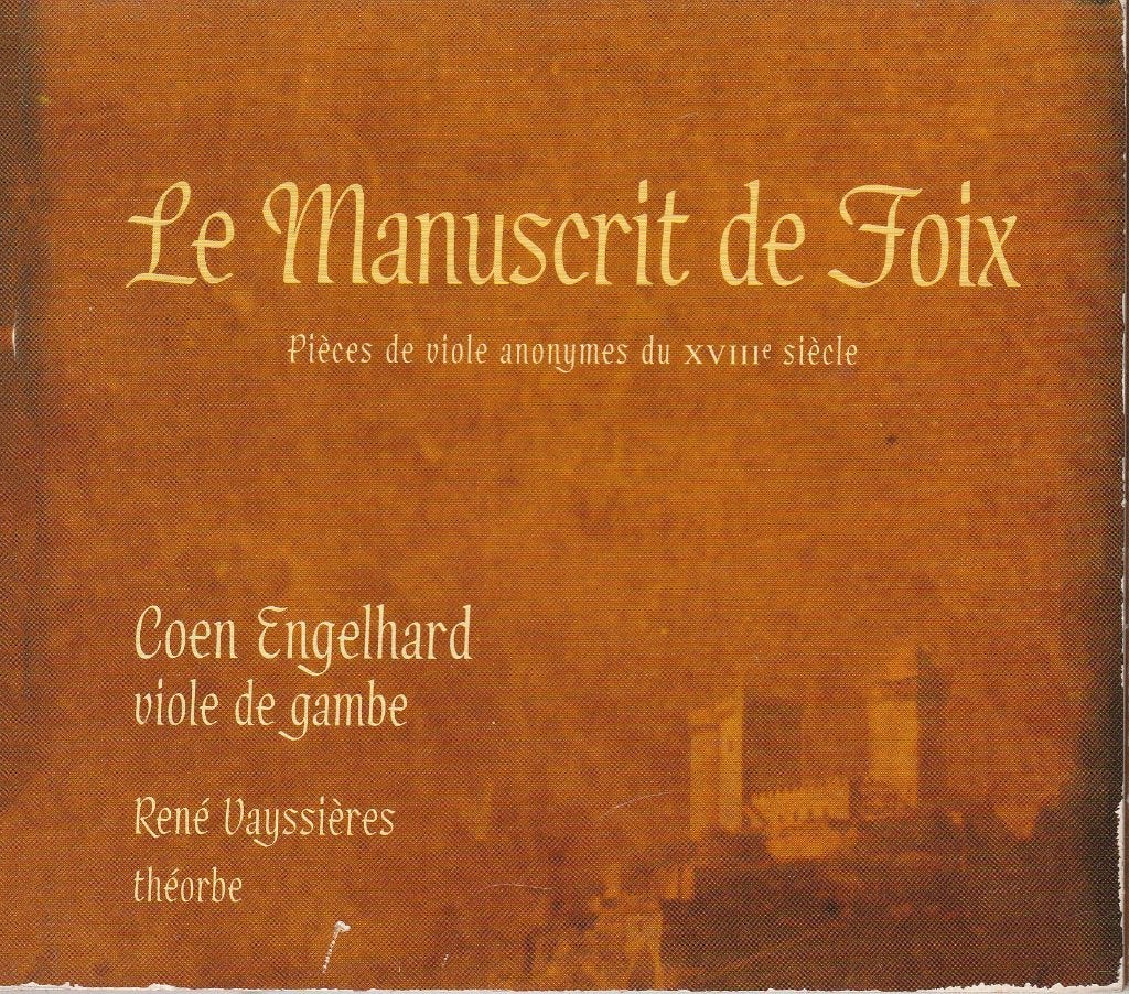 Le manuscrit de foix – viola da gamba, Ophalen of Verzenden, Barok, Gebruikt, Kamermuziek