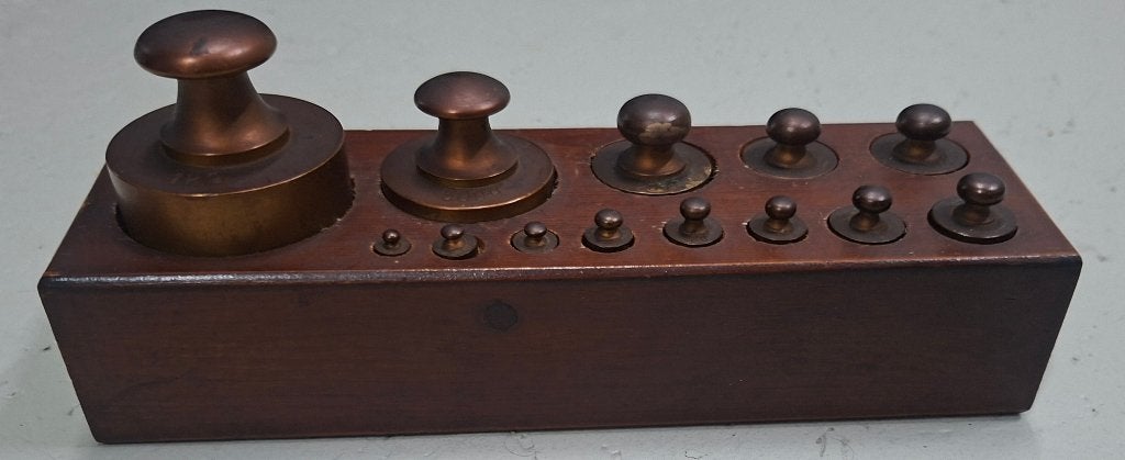 antieke messing knopgewichten, Antiek en Kunst, Ophalen of Verzenden